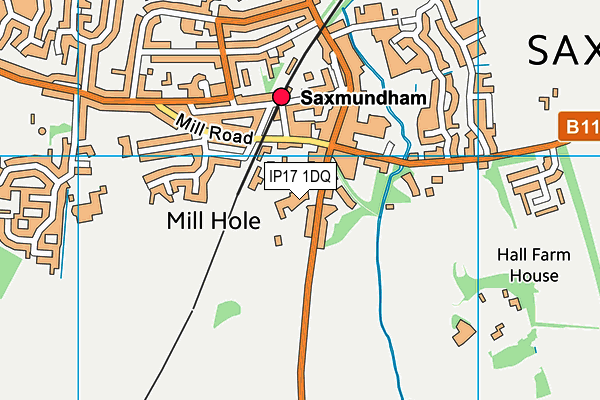 Map of SAXMUNDHAM CARPETS & FLOORING LTD at district scale