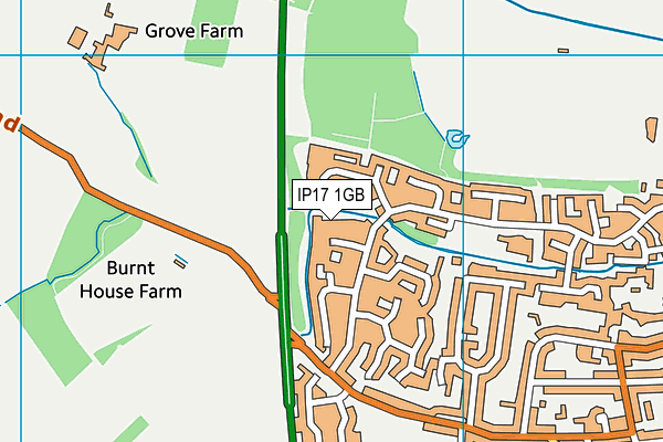 IP17 1GB map - OS VectorMap District (Ordnance Survey)