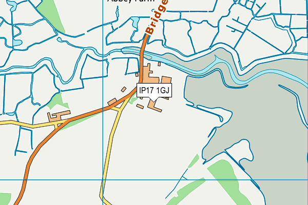 IP17 1GJ map - OS VectorMap District (Ordnance Survey)