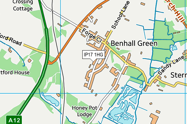 IP17 1HG map - OS VectorMap District (Ordnance Survey)