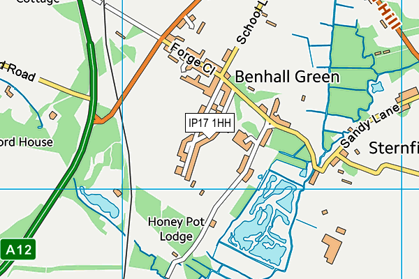 IP17 1HH map - OS VectorMap District (Ordnance Survey)