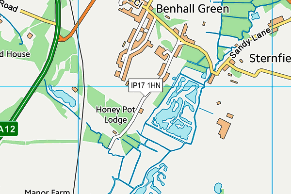 IP17 1HN map - OS VectorMap District (Ordnance Survey)