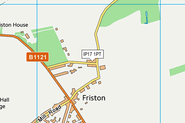 IP17 1PT map - OS VectorMap District (Ordnance Survey)