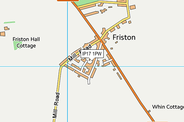IP17 1PW map - OS VectorMap District (Ordnance Survey)