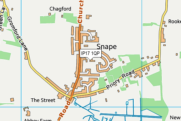 IP17 1QP map - OS VectorMap District (Ordnance Survey)