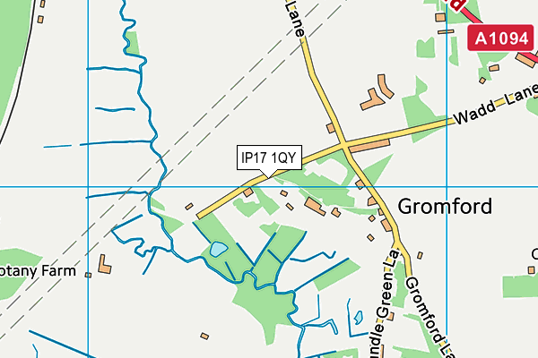 IP17 1QY map - OS VectorMap District (Ordnance Survey)