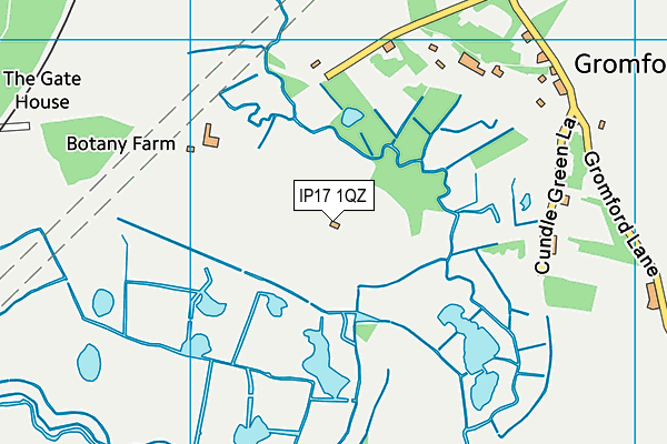 IP17 1QZ map - OS VectorMap District (Ordnance Survey)