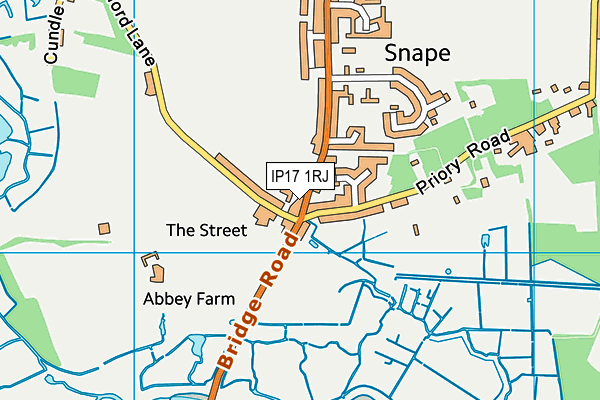 IP17 1RJ map - OS VectorMap District (Ordnance Survey)