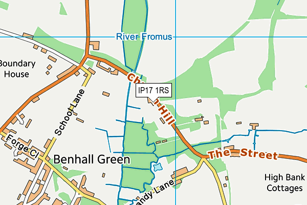 IP17 1RS map - OS VectorMap District (Ordnance Survey)