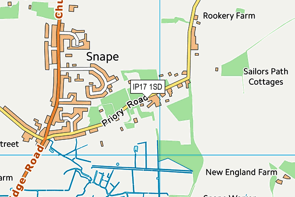 IP17 1SD map - OS VectorMap District (Ordnance Survey)