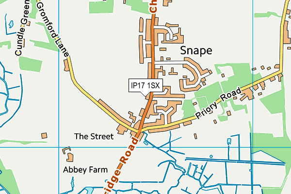 IP17 1SX map - OS VectorMap District (Ordnance Survey)