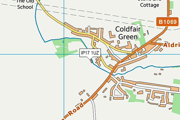 IP17 1UZ map - OS VectorMap District (Ordnance Survey)