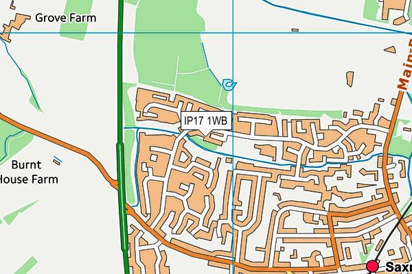 IP17 1WB map - OS VectorMap District (Ordnance Survey)