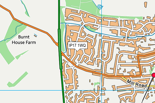 IP17 1WQ map - OS VectorMap District (Ordnance Survey)