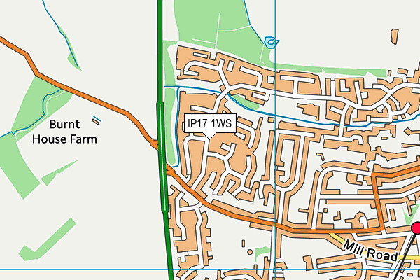 IP17 1WS map - OS VectorMap District (Ordnance Survey)