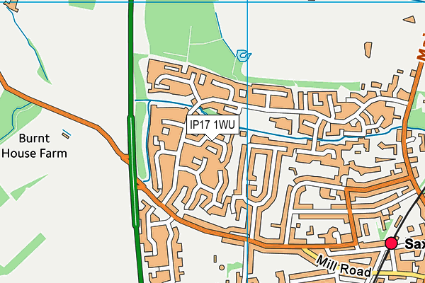 IP17 1WU map - OS VectorMap District (Ordnance Survey)