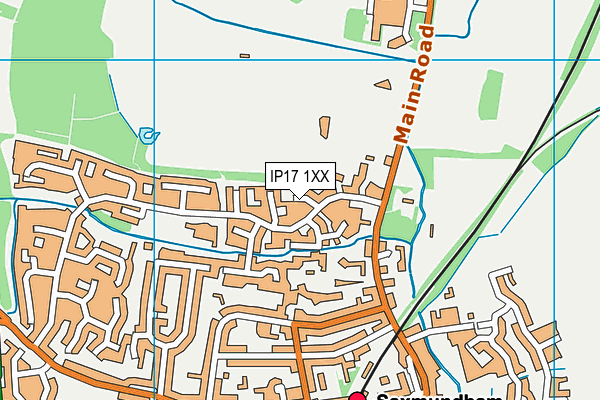 IP17 1XX map - OS VectorMap District (Ordnance Survey)