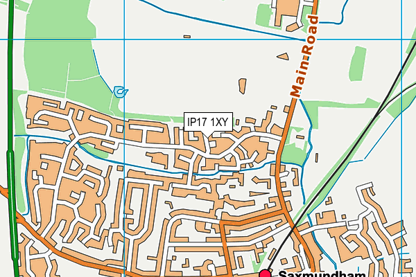 IP17 1XY map - OS VectorMap District (Ordnance Survey)