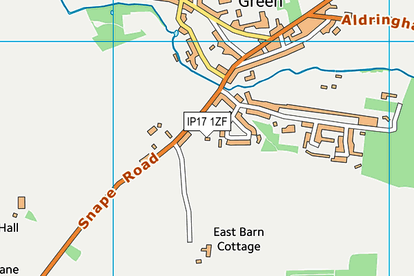 IP17 1ZF map - OS VectorMap District (Ordnance Survey)