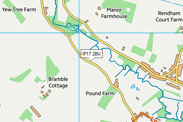 IP17 2BU map - OS VectorMap District (Ordnance Survey)