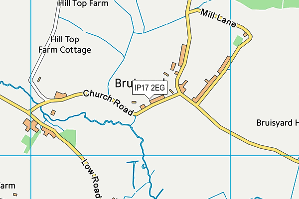 IP17 2EG map - OS VectorMap District (Ordnance Survey)