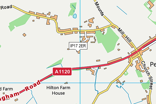 IP17 2ER map - OS VectorMap District (Ordnance Survey)