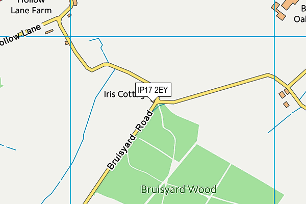 IP17 2EY map - OS VectorMap District (Ordnance Survey)