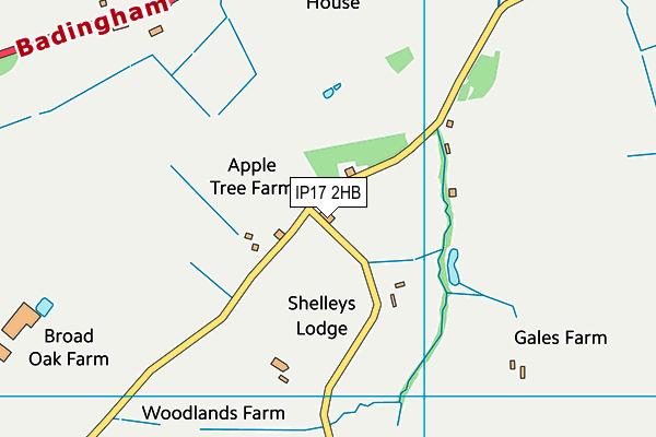 IP17 2HB map - OS VectorMap District (Ordnance Survey)