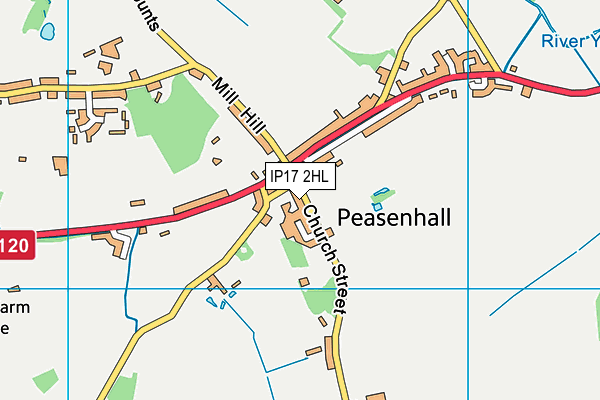 IP17 2HL map - OS VectorMap District (Ordnance Survey)