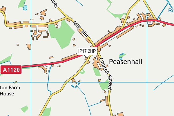 IP17 2HP map - OS VectorMap District (Ordnance Survey)