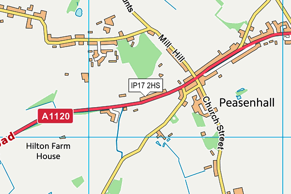 IP17 2HS map - OS VectorMap District (Ordnance Survey)