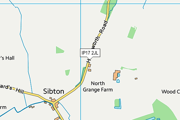 IP17 2JL map - OS VectorMap District (Ordnance Survey)