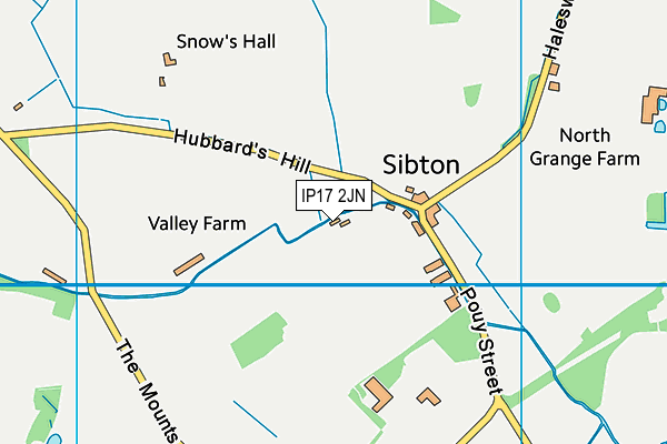 Hubbards Hill Recreation Ground map (IP17 2JN) - OS VectorMap District (Ordnance Survey)