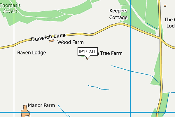 IP17 2JT map - OS VectorMap District (Ordnance Survey)