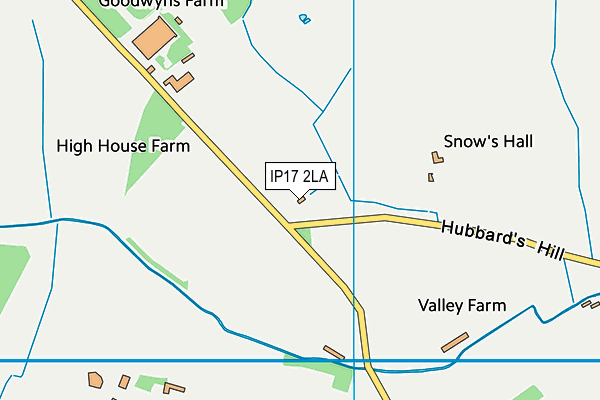 IP17 2LA map - OS VectorMap District (Ordnance Survey)
