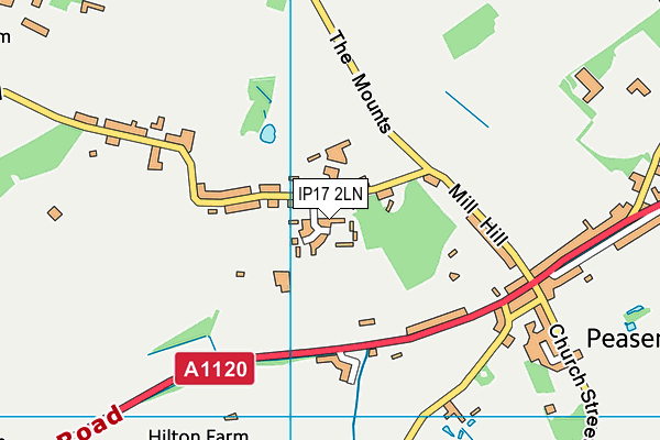 IP17 2LN map - OS VectorMap District (Ordnance Survey)