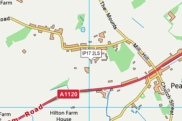 IP17 2LS map - OS VectorMap District (Ordnance Survey)