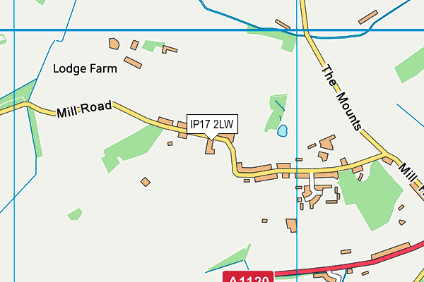 IP17 2LW map - OS VectorMap District (Ordnance Survey)