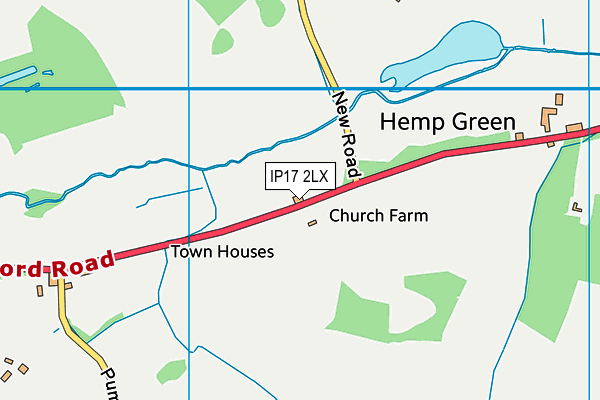 IP17 2LX map - OS VectorMap District (Ordnance Survey)