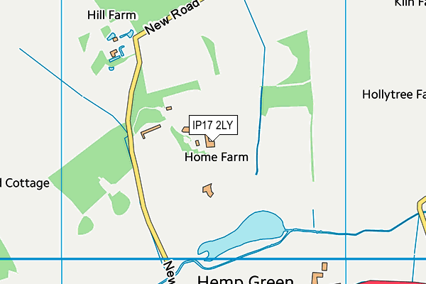 IP17 2LY map - OS VectorMap District (Ordnance Survey)