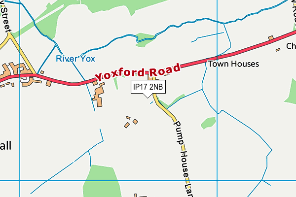 IP17 2NB map - OS VectorMap District (Ordnance Survey)