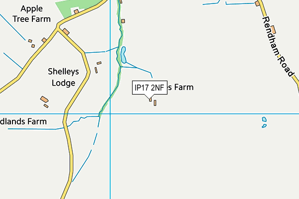 IP17 2NF map - OS VectorMap District (Ordnance Survey)