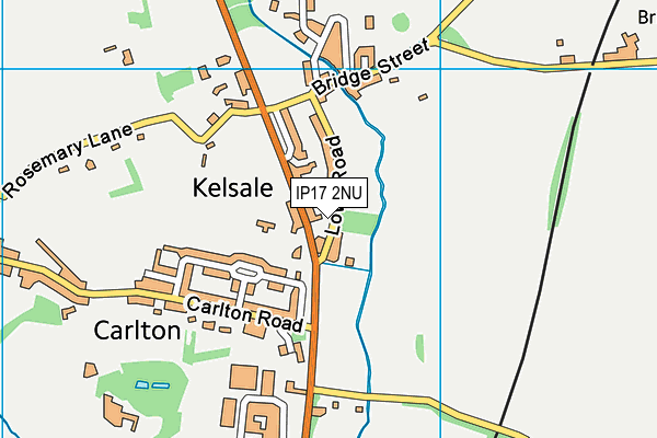 IP17 2NU map - OS VectorMap District (Ordnance Survey)