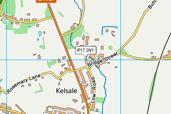 IP17 2NY map - OS VectorMap District (Ordnance Survey)