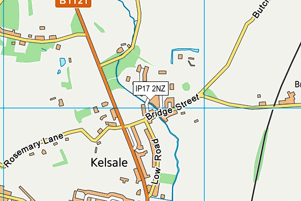 IP17 2NZ map - OS VectorMap District (Ordnance Survey)