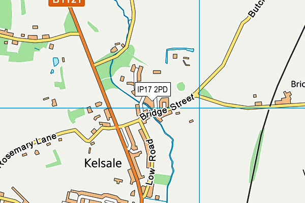 IP17 2PD map - OS VectorMap District (Ordnance Survey)