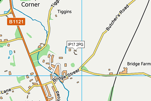 IP17 2PG map - OS VectorMap District (Ordnance Survey)