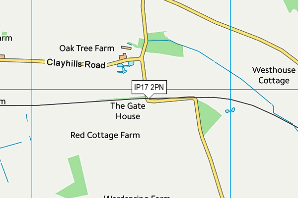 IP17 2PN map - OS VectorMap District (Ordnance Survey)