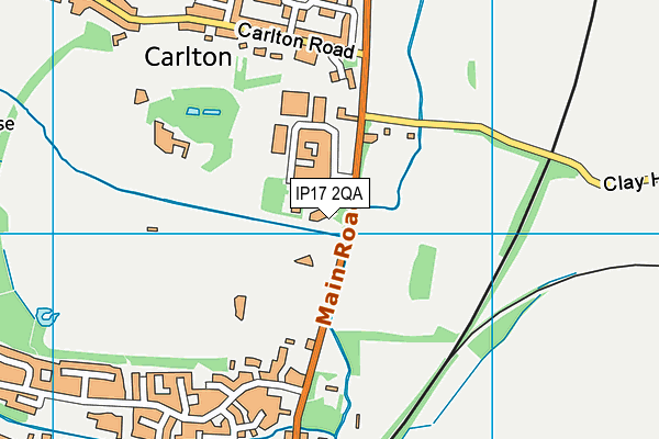 IP17 2QA map - OS VectorMap District (Ordnance Survey)