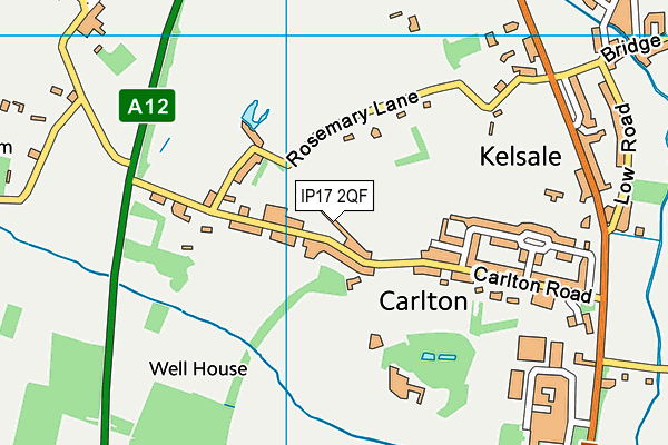 IP17 2QF map - OS VectorMap District (Ordnance Survey)